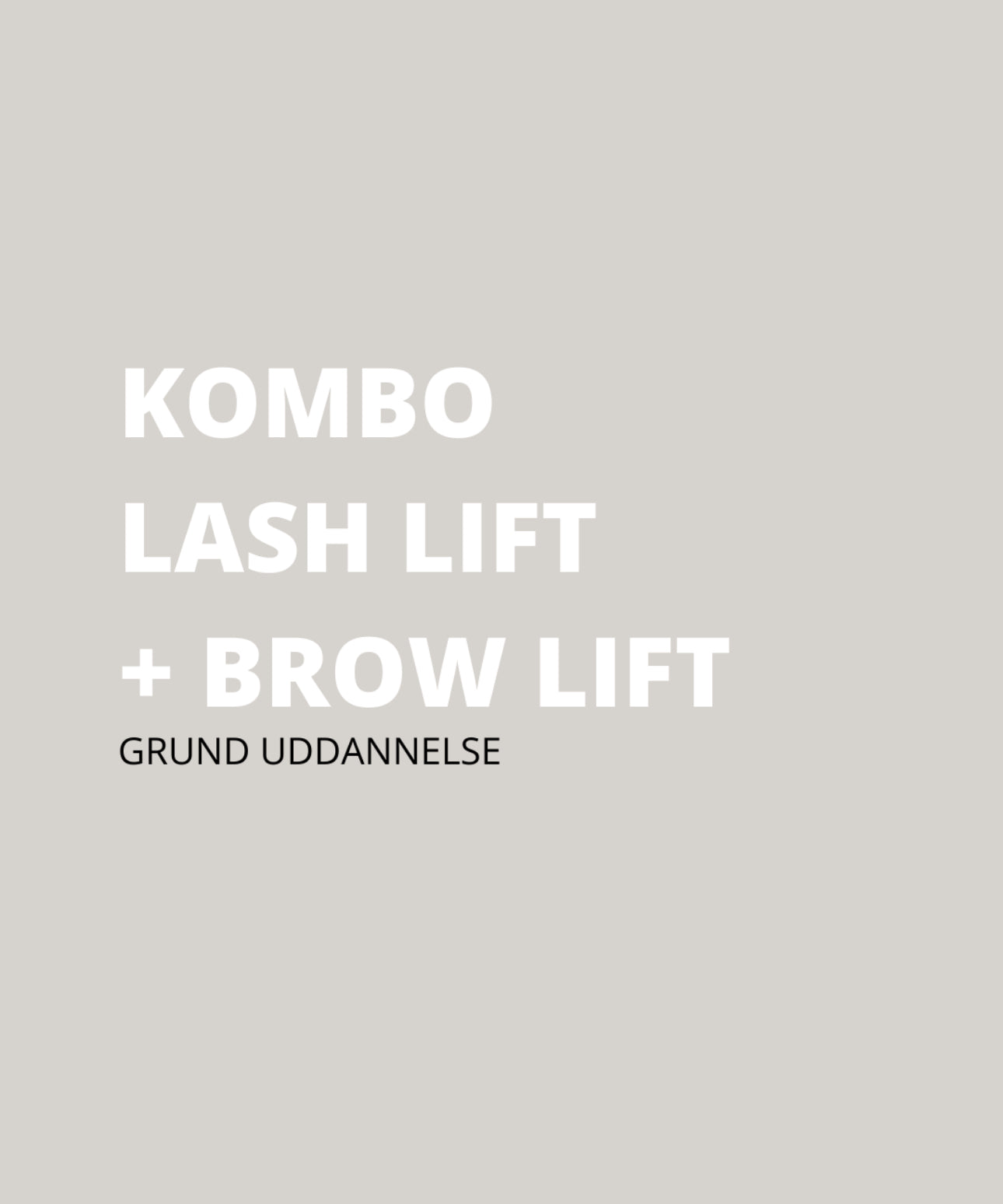 COMBO lash lift + brow lift course