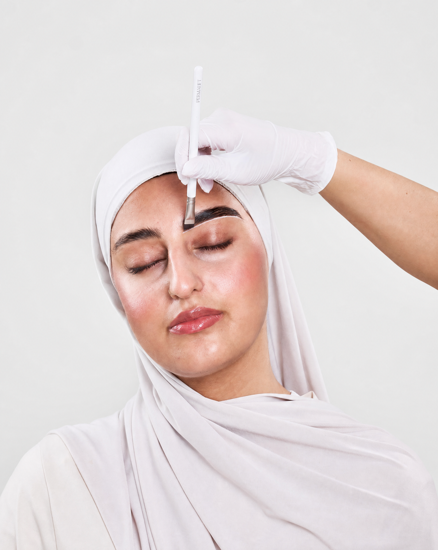 Permalift Stain Hybrid Dye Brush/Korean Lashlift Brush - Angled