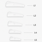 Silicone shields soft & flex - K-curved - 5 str.