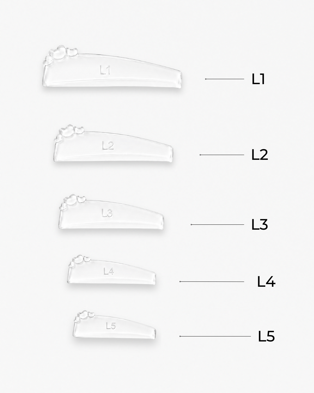 Silicone shields soft & flex - K-curved - 5 str.