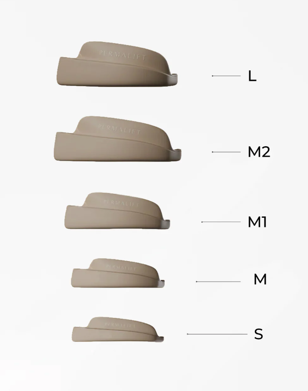 Permalift PRO L curve Silicone skabeloner  - Rosé collection 5 str.